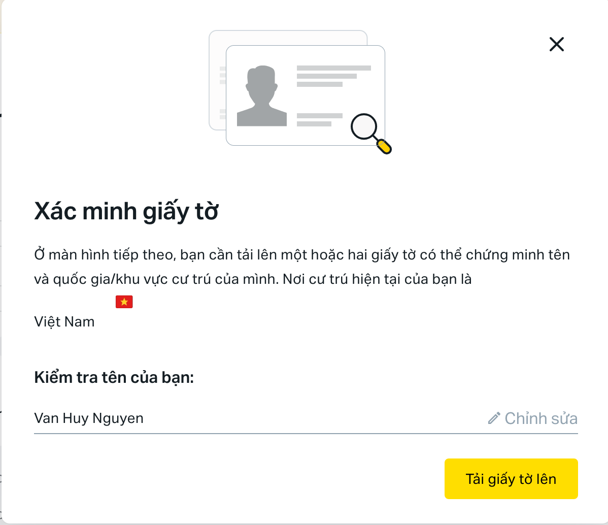 Xác minh giấy tờ tùy thân