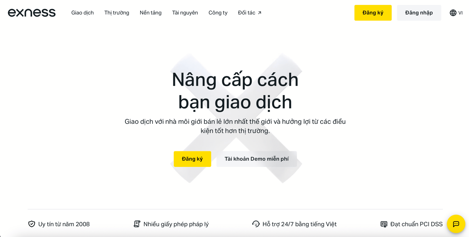 Hướng dẫn giao diện nạp tiền Exness trên trang web